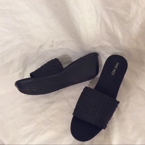 Nine West Slip On Platform Sandals